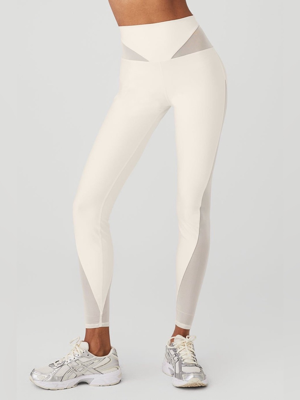 Alo Yoga Airlift Mesh High-Waist Allure Legging In Ivory Size XS